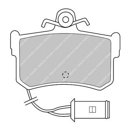 Kit pastiglie freno posteriore