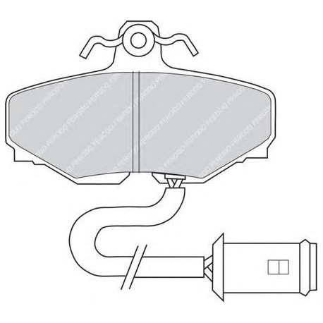Kit pastiglie freno posteriore