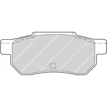 Kit pastiglie freno posteriore