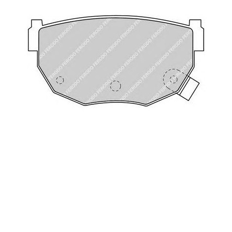 Kit pastiglie freno posteriore