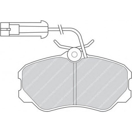 Kit pastiglie freno anteriore