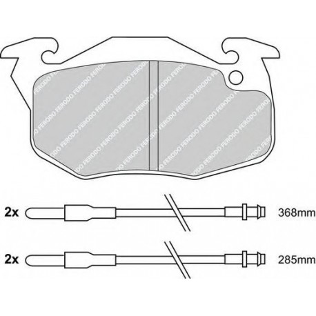 Kit pastiglie freno anteriore