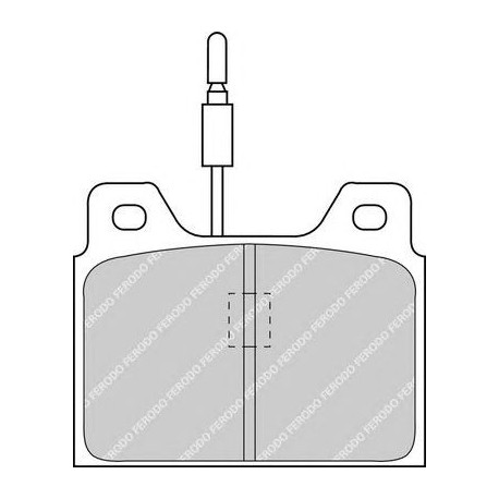 Kit pastiglie freno posteriore