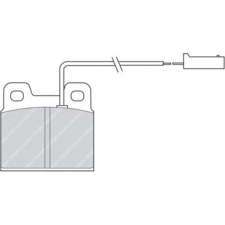 Kit pastiglie freno posteriore