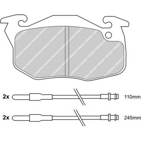 Kit pastiglie freno anteriore