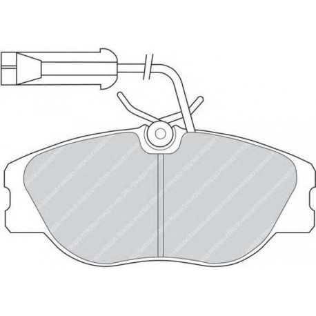 Kit pastiglie freno anteriore