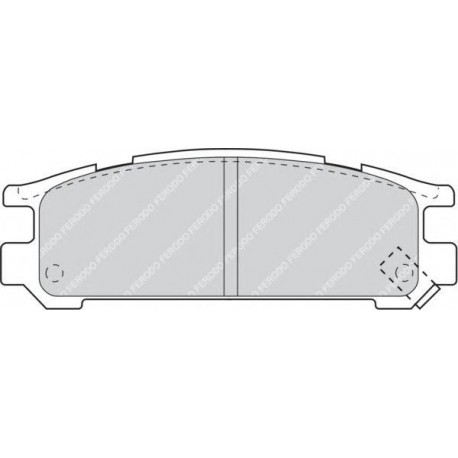 Kit pastiglie freno posteriore
