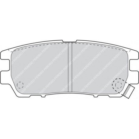 Kit pastiglie freno posteriore