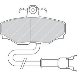 Kit pastiglie freno posteriore