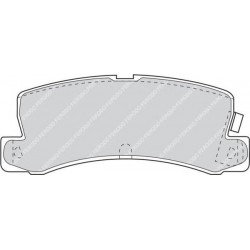 Kit pastiglie freno posteriore