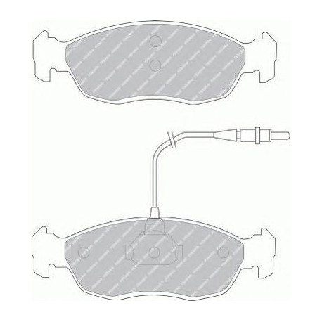 Kit pastiglie freno anteriore