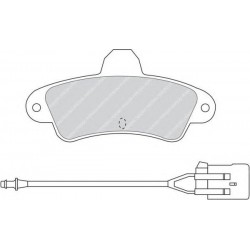 Kit pastiglie freno posteriore