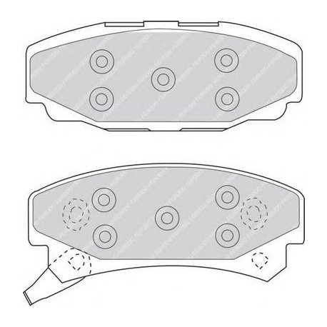 Kit pastiglie freno posteriore