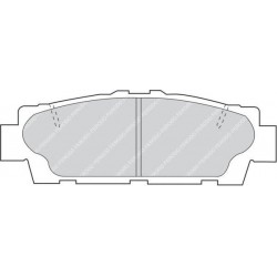 Kit pastiglie freno posteriore