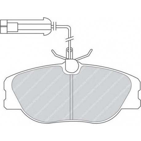 Kit pastiglie freno anteriore