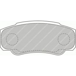 Kit pastiglie freno posteriore