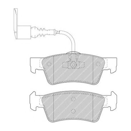 Kit pastiglie freno posteriore