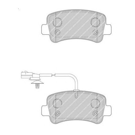 Kit pastiglie freno posteriore