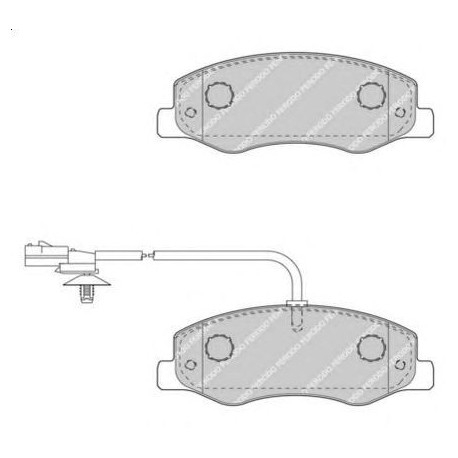 Kit pastiglie freno posteriore