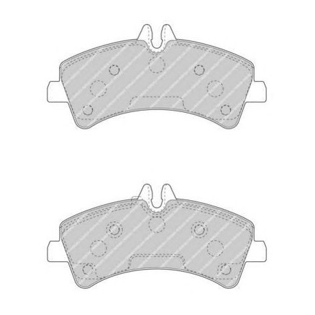 Kit pastiglie freno posteriore