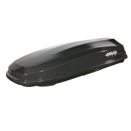 Farad Torpedo F7 Box baule portapacchi 490 lt nero lucido 195x80x40