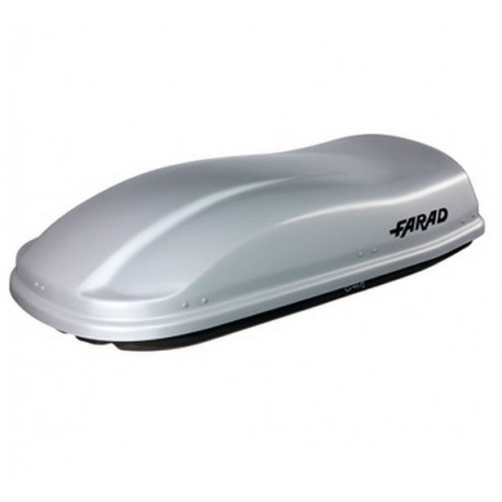 Farad Marlin F3 Box baule portapacchi 400 lt grigio metallizzato 160x80x40