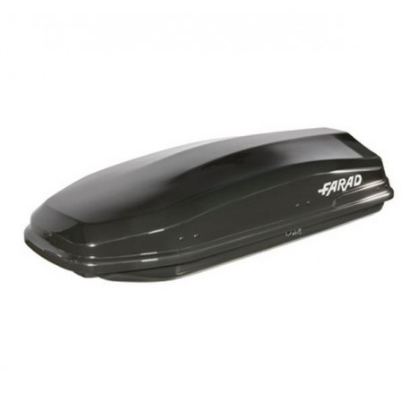 Farad Torpedo F7 Box baule portapacchi 400 lt nero lucido 160x80x40