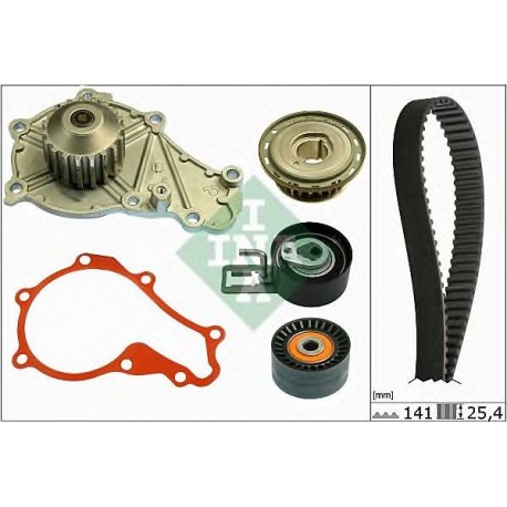 Kit distribuzione con pompa acqua