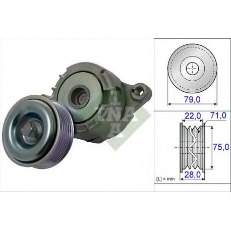 Braccio tenditore tendicinghia servizi