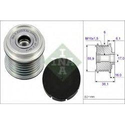 Puleggia alternatore