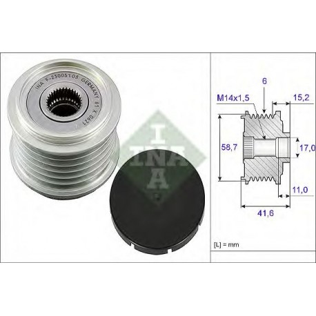 Puleggia alternatore