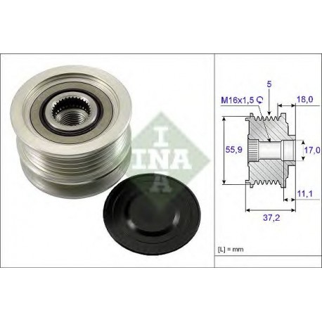 Puleggia alternatore