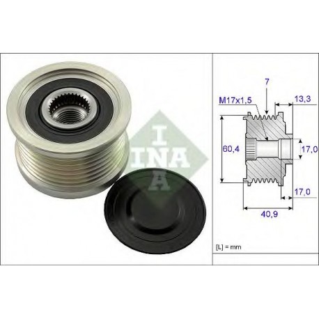 Puleggia alternatore