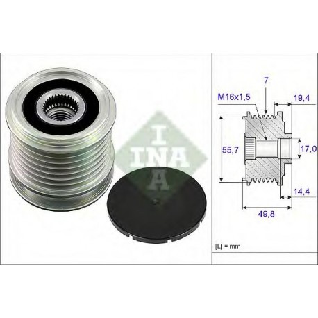 Puleggia alternatore