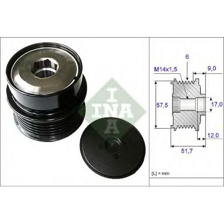 Puleggia alternatore