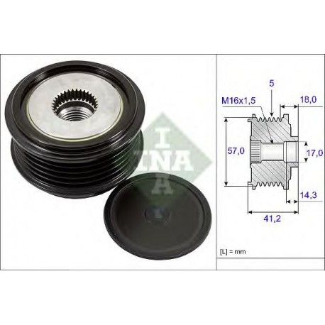 Puleggia alternatore