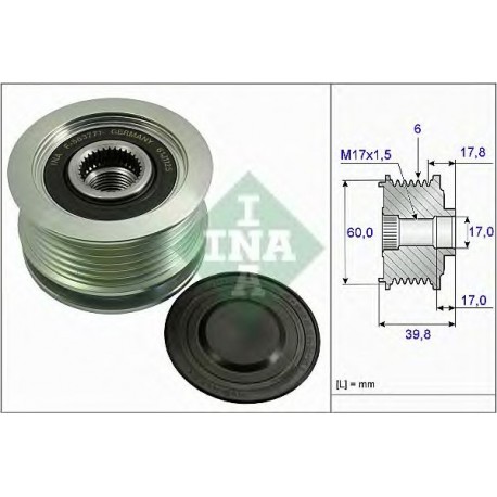 Puleggia alternatore