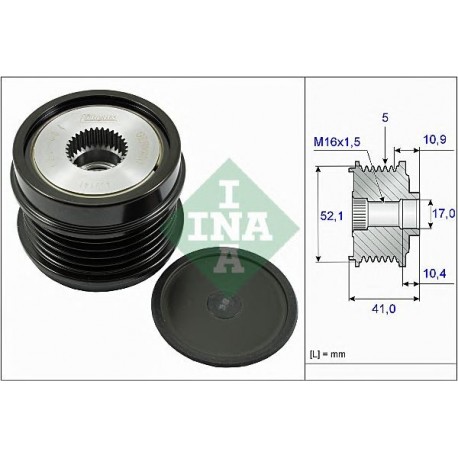 Puleggia alternatore