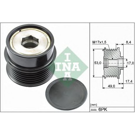 Puleggia alternatore