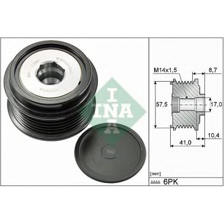 Puleggia alternatore