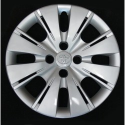 Copricerchio coppa ruota logo cromato Toyota Yaris diametro 15