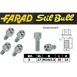 Farad Stil Bull Bulloni antifurto con 2 chiavi cod Z